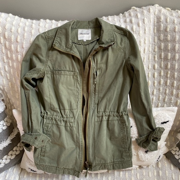 Madewell Utility Jacket in Olive Green - Picture 5 of 10